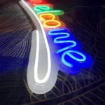 Enseigne Lumineuse LED « Welcome » Avec Éclairage Coloré – Décoration De Magasin Moderne – Image 9