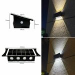 Projecteur Solaire Résistante À L’eau IP65 – Extenseur – 8 Lampe Éclairage Puissant – Image 10