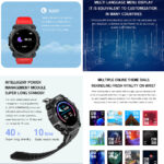 Montre Connectée De Sport FD68S – Avec Moniteur De Fréquence Cardiaque et De Pression Artérielle [B66] – Image 4