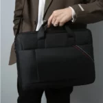 Sacoche Pour Ordinateur Portable – Excellente Qualité – Sac Bandoulière – 14 Pouces – Noir – Image 2
