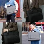 Sacoche Pour Ordinateur Portable – Excellente Qualité – Sac Bandoulière – 14 Pouces – Noir – Image 5
