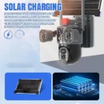Caméra Solaire Haute Définition 4K Avec Vision Nocturne(NR) – Détection De Personnes Et Connectivité Wi-Fi 4G – Image 4