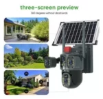 Caméra Solaire Haute Définition 4K Avec Vision Nocturne(NR) – Détection De Personnes Et Connectivité Wi-Fi 4G – Image 5