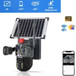 Caméra Solaire Haute Définition 4K Avec Vision Nocturne(NR) – Détection De Personnes Et Connectivité Wi-Fi 4G