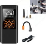 Gonfleur De Pneus Portable – Sans Fil – Batterie Rechargeable – Manomètre Numérique – Lumière LED – 120 W
