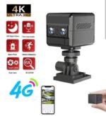 Caméra 4K Compacte – Carte SIM 4G – Double Objectif – Zoom Optique 6x – Détection De Mouvement Et Vision Nocturne
