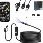 Endoscope Numérique USB 3 en 1 – Caméra D’inspection Flexible Avec Éclairage LED