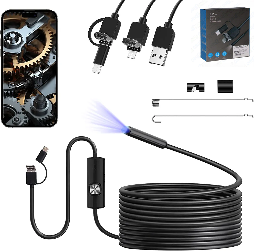 Polish_20260827_111045889 Endoscope Numérique USB 3 en 1 – Caméra D’inspection Flexible Avec Éclairage LED – Image 1
