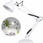 Lampe De Bureau Style Vintage – Blanc Flexo À Charnières – Corps et Tête Articulés – W-F000025