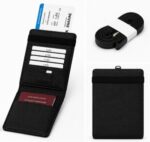 Étui Pour Passeport – Poche De Sécurité – Lanière De Cou – Antivol – Noir – Image 3
