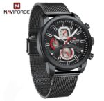 Montre Naviforce À Double Affichage – Fabriquée En Acier Inoxydable – Système D’exploitation À Quartz Et Numérique – Image 4