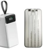 Pawer Bank Ultra-performante Aspor A319 – 50 000 MAh – Puissante – Charge Rapide – 22,5 W – 3 Câbles Intégrés – Multiport – Image 9