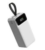 Pawer Bank Ultra-performante Aspor A319 – 50 000 MAh – Puissante – Charge Rapide – 22,5 W – 3 Câbles Intégrés – Multiport – Image 2