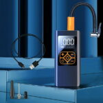 Gonfleur De Pneus Portable – Sans Fil – Batterie Rechargeable – Manomètre Numérique – Lumière LED – 120 W – Image 8