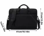Sacoche Pour Ordinateur Portable – Excellente Qualité – Sac Bandoulière – 14 Pouces – Noir – Image 9