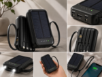 Batterie Externe Solaire 4 en 1 – 10000 MAh – 2 Torche – Image 4