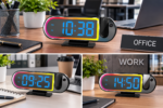 Réveil Numérique De Bureau DS-3827LP – Avec Fonction Snooze Et Mode Nuit – Projection Au Plafond – Image 7