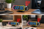 Réveil Numérique De Bureau DS-3827LP – Avec Fonction Snooze Et Mode Nuit – Projection Au Plafond – Image 6