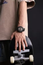 Montre Naviforce À Double Affichage – Fabriquée En Acier Inoxydable – Système D’exploitation À Quartz Et Numérique – Image 5