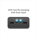 Chargeur Portable Haute Vtesse Xiaomi Mi 30 000 MAh – Distribution Intelligente De L’énergie – Double Entrée - Noir – Image 12