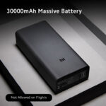 Chargeur Portable Haute Vtesse Xiaomi Mi 30 000 MAh – Distribution Intelligente De L’énergie – Double Entrée - Noir – Image 3