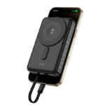 Chargeur Magnétique Portable Multifonction  000 MAh – Charge Sans Fil 15 W – Trois Câbles – Support Téléphone – Image 11