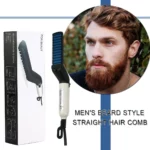 Brosse Lissante Électrique Multifonctionnelle Pour Hommes – Peigne De Soin Pour La Barbe et La Moustache – Image 9