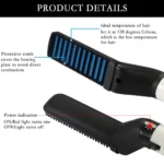Brosse Lissante Électrique Multifonctionnelle Pour Hommes – Peigne De Soin Pour La Barbe et La Moustache – Image 10