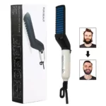 Brosse Lissante Électrique Multifonctionnelle Pour Hommes – Peigne De Soin Pour La Barbe et La Moustache – Image 14