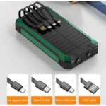 Pawer Bank Solaire Multifonction 30000 MAh – Recharge Sans Fil – Lampe LED Puissante – Sorties USB Multiples – Image 2