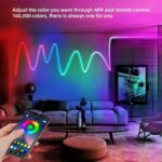Bande Lumineuse LED Néon Flexible De 10 Mètres – Contrôle Intelligent Via Application Mobile – Télécommande – Image 8