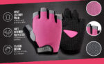 Une Paire De Gants De Sport Pour Femmes – Respirants – De Couleur Rose – Image 5