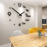 Horloge Murale Moderne – 3D – Adhésive – Image 4