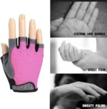 Une Paire De Gants De Sport Pour Femmes – Respirants – De Couleur Rose – Image 9