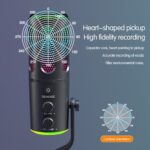 Microphone Dynamique Avec Ports USB et XLR – Dynamique – Éclairage RVB – Technologie De Réduction Du Bruit – Image 10