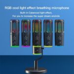 Microphone Dynamique Avec Ports USB et XLR – Dynamique – Éclairage RVB – Technologie De Réduction Du Bruit – Image 7
