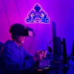 Enseigne Lumineuse Au Néon Imprimée Aux UV Pour Les Fans De Jeux Vidéo – Image 4