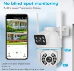 Caméra De Surveillance Wi-Fi Intelligente À 360° – Suivi De Mouvement et Vision nocturne – Audio Bidirectionnel – Image 4