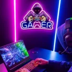 Enseigne Lumineuse Au Néon Imprimée Aux UV Pour Les Fans De Jeux Vidéo – Image 3