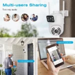 Caméra De Surveillance Wi-Fi Intelligente À 360° – Suivi De Mouvement et Vision nocturne – Audio Bidirectionnel – Image 9
