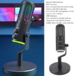 Microphone Dynamique Avec Ports USB et XLR – Dynamique – Éclairage RVB – Technologie De Réduction Du Bruit – Image 6