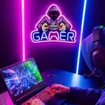 Enseigne Lumineuse Au Néon Imprimée Aux UV Pour Les Fans De Jeux Vidéo – Image 2