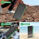 Pawer Bank Solaire Multifonction 30000 MAh – Recharge Sans Fil – Lampe LED Puissante – Sorties USB Multiples – Image 12