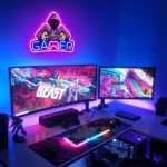 Enseigne Lumineuse Au Néon Imprimée Aux UV Pour Les Fans De Jeux Vidéo – Image 6