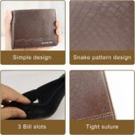 Portefeuille Pour Homme De Luxe En Cuir Façon Crocodile – Multi-compartiments Pour Cartes et Billets - Marron – Image 5