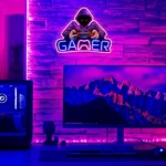 Enseigne Lumineuse Au Néon Imprimée Aux UV Pour Les Fans De Jeux Vidéo – Image 7