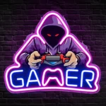 Enseigne Lumineuse Au Néon Imprimée Aux UV Pour Les Fans De Jeux Vidéo – Image 10