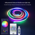 Bande Lumineuse LED Néon Flexible De 10 Mètres – Contrôle Intelligent Via Application Mobile – Télécommande – Image 2