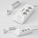 Multiprise 3P + 3USB + 2 TYPE-C – 2500W – Chargement Sans-Fil – Support Téléphone – Image 7