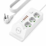Multiprise 3P + 3USB + 2 TYPE-C – 2500W – Chargement Sans-Fil – Support Téléphone – Image 6
